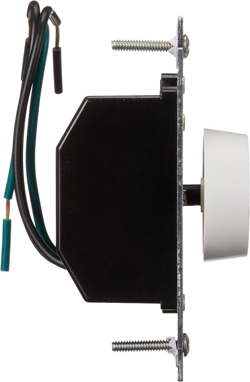 Leviton Trimatron Rotary Dimmer Switch for Dimmable LED, Halogen and Incandescent Bulbs, RNL06-10Z, White - Image 3